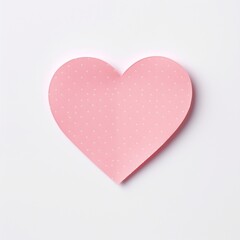 Canvas Print - Sticky note heart pattern shape.