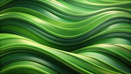 Wall Mural - Abstract Green Wavy Lines Background Texture Design for Modern Presentations and Digital Projects