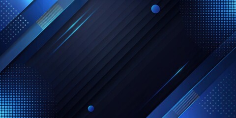 Aufkleber - Abstract Diagonal Stripes Background Design with Halftone Dots and Glowing Lines