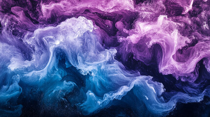 Poster - Abstract fluid art features vibrant colors in swirling patterns