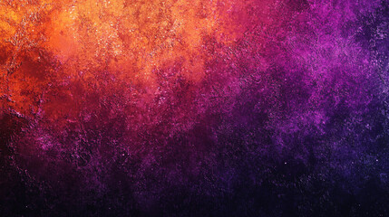 Poster - Vibrant abstract background with fiery orange and deep purple hues in a textured design