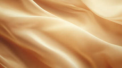Poster - Soft beige fabric gently draped in natural light creating a serene atmosphere for design