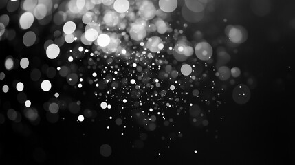 Poster - Sparkling bokeh effect creating a soft and dreamy atmosphere at night