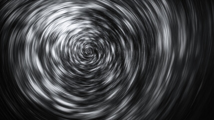 Poster - Swirling patterns create abstract motion with a dramatic black and white contrast
