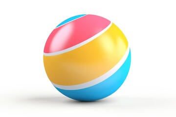 Wall Mural - Ball sphere egg white background.