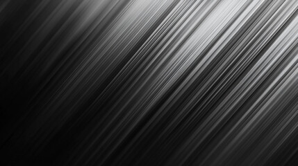 Poster - Black and gray abstract texture with diagonal lines creating a sense of motion and depth