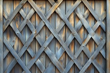 Poster - This traditional wood panel features a diagonal cross-hatch pattern, showcasing a rustic and warm aesthetic. Suitable for rustic decor concepts and design inspiration.