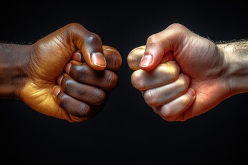 Wall Mural - Two hands clasped together in a gesture of affection and connection