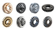 © Pixel - Pack of Gear Setting on Transparent Background