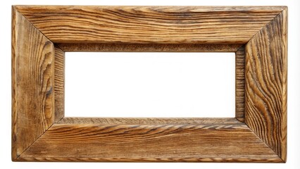 Aufkleber - Rustic Wooden Frame with Blank Space for Text or Image