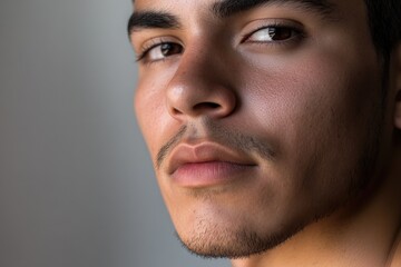 Poster - A close-up shot of a man wearing a tie, suitable for business or formal events