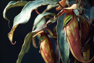Aufkleber - A detailed view of a flowering plant, ideal for use in botanical or nature-themed contexts