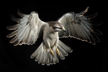 Poster - A bird soaring through the sky, with wings outstretched