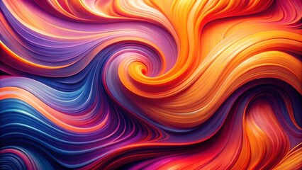 Poster - Abstract Swirling Vibrant Hues A Dynamic Composition of Color and Motion