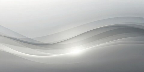 Aufkleber - Abstract Grey Wave Background Design for Modern Presentations