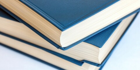 Poster - Stacked books on a shelf, suitable for educational or literary settings