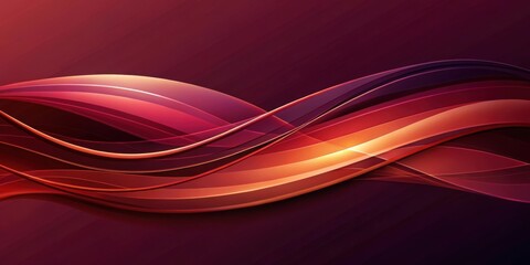 Poster - Abstract Red and Burgundy Swirling Wave Design Background