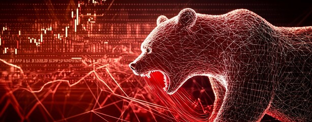 Poster - Bullish & Bearish concept showcasing, Bear and Bull Market Concepts Illustration