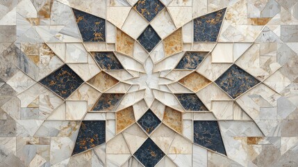 Poster - Geometric pattern design art studio digital artwork minimalist aesthetics close-up viewpoint celebrating simplicity and symmetry