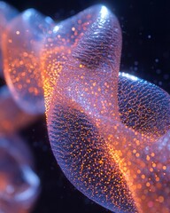 Poster - Crispr gene editing visualization scientific laboratory digital abstract environment close-up viewpoint dna concept
