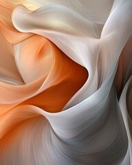 Poster - Elegant abstract swirls of pastel colors artistic expression digital artwork soft textures creative perspective
