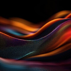 Poster - Colorful dots explosion abstract art digital creation vibrant environment close-up view artistic concept