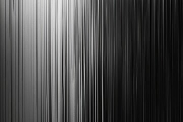 Poster - Abstract composition of thin vertical lines in varying grayscale digital artwork contemporary art modern space upward perspective visual depth and movement