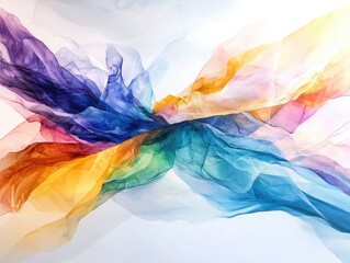 Poster - Ethereal abstract art creation studio space visual art bright environment close-up view promoting peace and tranquility