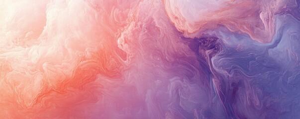 Wall Mural - an abstract cloud-like texture in pink, purple, and white hues, resembling a sunset, 4k photo.