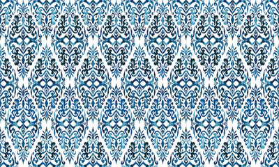 Wall Mural - Geometric ethnic flower pattern for background,fabric,wrapping,clothing,wallpaper,Batik,carpet,embroidery style.