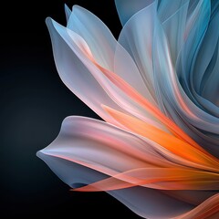 Poster - Dynamic abstract glowing streaks of pastel colors blending in a digital space artistic design modern aesthetic