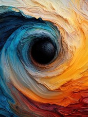 Poster - Dynamic spiral galaxy artwork abstract art vibrant colors digital creation artistic environment cosmic concept