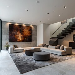 Wall Mural - Contemporary house design as a guideline for designing and building your dream home