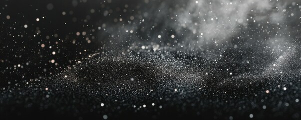 Wall Mural - black grainy gradient background dark noise texture header poster banner backdrop design
