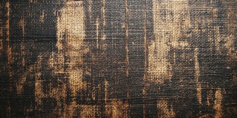 Weathered textured backdrop in dark brown and beige tones featuring a grunge finish resembling aged fabric with depth and character.