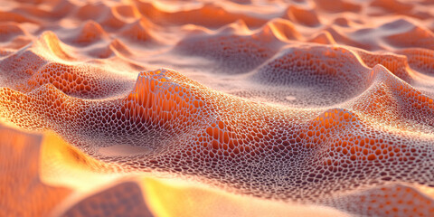 Poster - 3D Abstract Background with Crater-Styled Texture for Artistic Design and Visual Projects