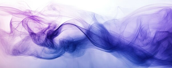 Poster - Blue and purple abstract background with flowing shapes, featuring soft gradients and ethereal textures creating a serene and dreamy visual effect, ideal for artistic designs