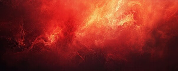 Poster - A red abstract background with a grainy texture, featuring a blurred color flow, suitable for banners, posters, or cover designs, with a noise effect.