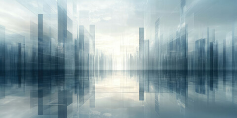 Poster - Abstract Reflections Background in 8K High Resolution for Dynamic and Reflective Visuals