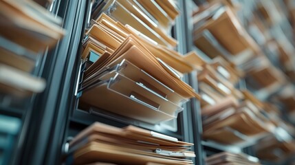 Poster - Detailed View of Organized Folders in a Modern Database System Showcasing Online Documentation and Efficient Data Storage Solutions