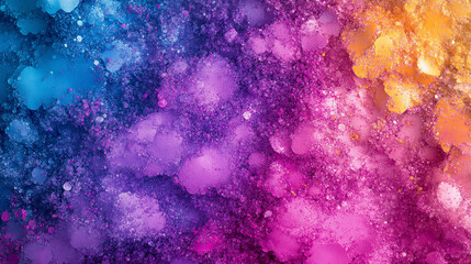 Poster - Vibrant abstract colorful background with shapes and textures blending harmoniously