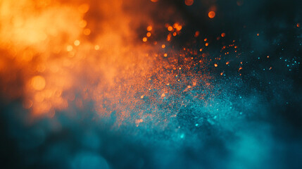 Poster - Colorful abstract patterns of swirling smoke and light create a mesmerizing visual effect