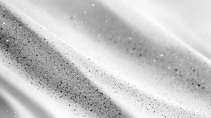 Poster - Abstract texture with shimmering particles on a smooth surface in black and white tones