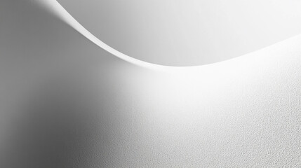 Poster - Soft curves and gradients create a serene visual experience in monochrome