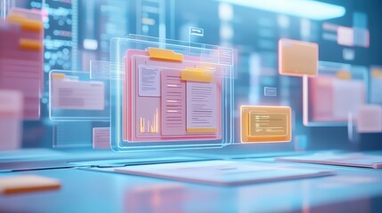 Poster - online approval process for documents using artificial intelligence technology in a digital workspac