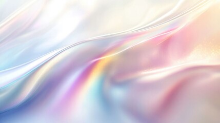 Wall Mural - Soft, colorful abstract waves.