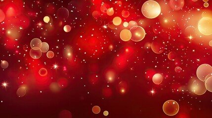 Poster - A glowing red background with soft light radiating from the center, creating a warm and dynamic atmosphere.