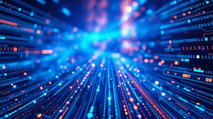 cyberspace gamer computation wallpaper - blue light motion