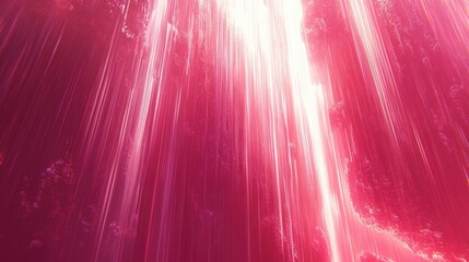 Poster - A smooth red gradient with glowing vertical streaks and radiant highlights.