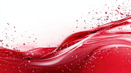 Poster - A warm and textured red abstract background with subtle splashes and brush marks, ideal for adding energy and creativity to visual concepts.